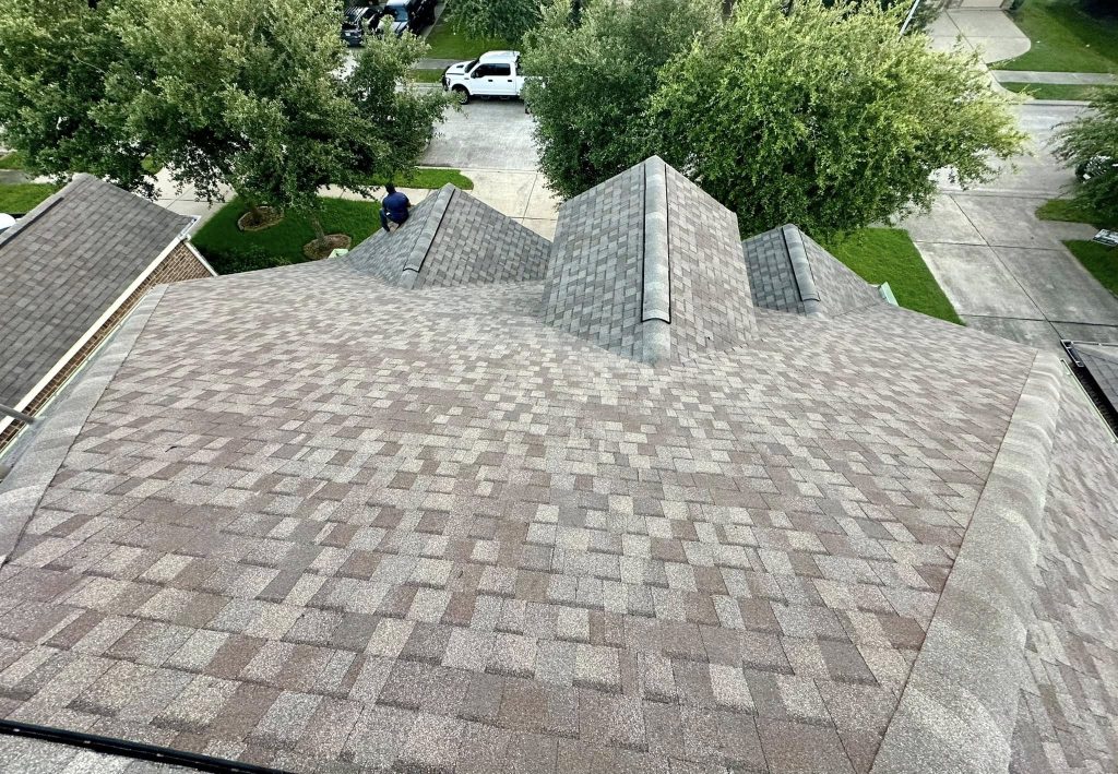 Roofing Home with asphalt tile roofs